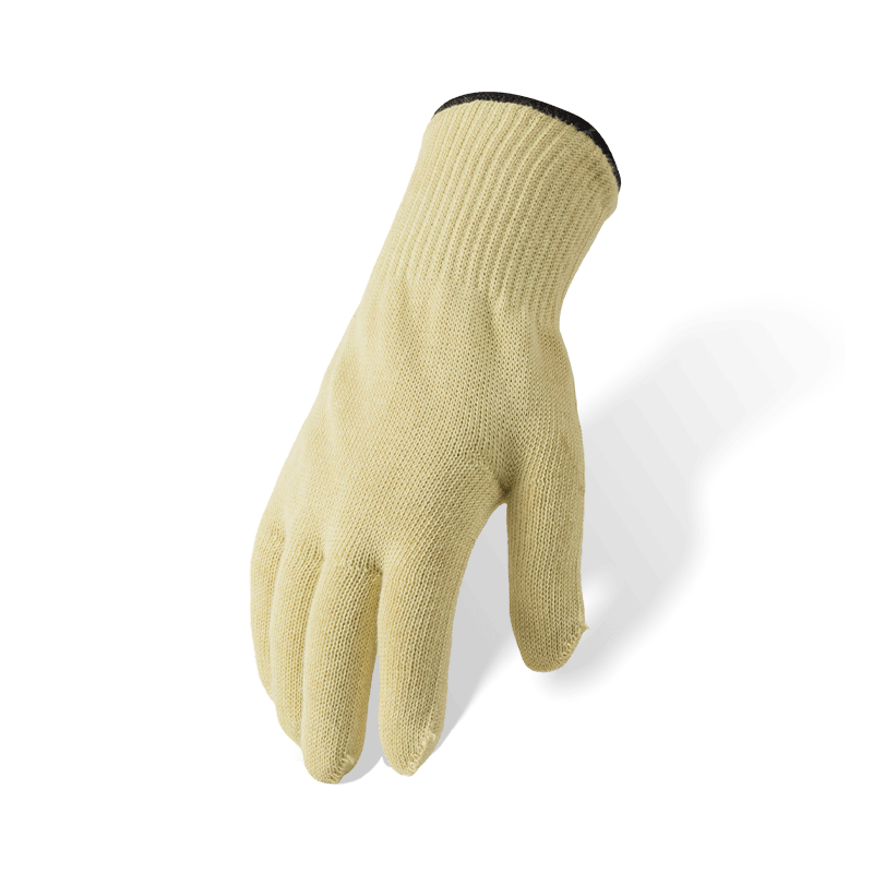 7 Gauge Aramid-Außenmaterial mit 10 Gauge Baumwoll-Innenfutter — hitzebeständige isolierte Handschuhe der Stufe 2
