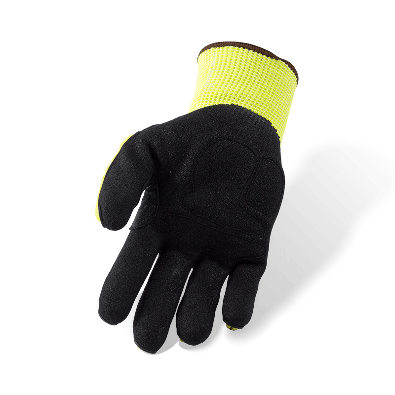 Schnittfeste Handschuhe der Stärke 13 ANSI A4 mit TPR-Schlagschutz und vibrationsdämpfender Handfläche — Nitril Sandy Grip Schnittfeste Handschuhe der Stärke 13 ANSI A4 mit TPR-Schlagschutz und vibrationsdämpfender Handfläche — Nitril Sandy Grip