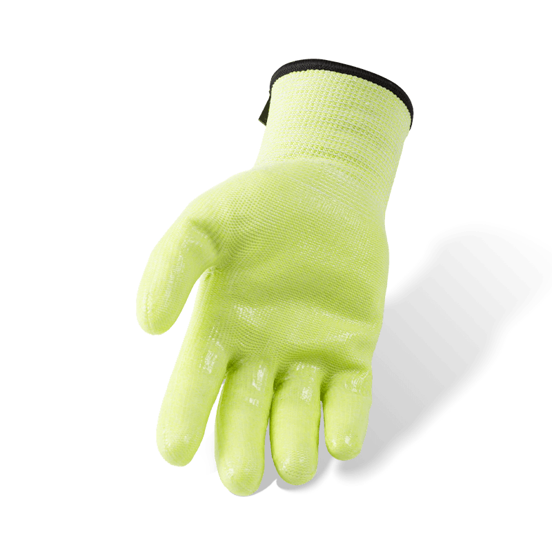 Schnittfeste Handschuhe der Stärke 18 ANSI A6 mit durchsichtiger Silikonhandfläche und Fleece-Futter — thermischer Hochschnittschutz für den Winter Schnittfeste Handschuhe der Stärke 18 ANSI A6 mit durchsichtiger Silikonhandfläche und Fleece-Futter — thermischer Hochschnittschutz für den Winter