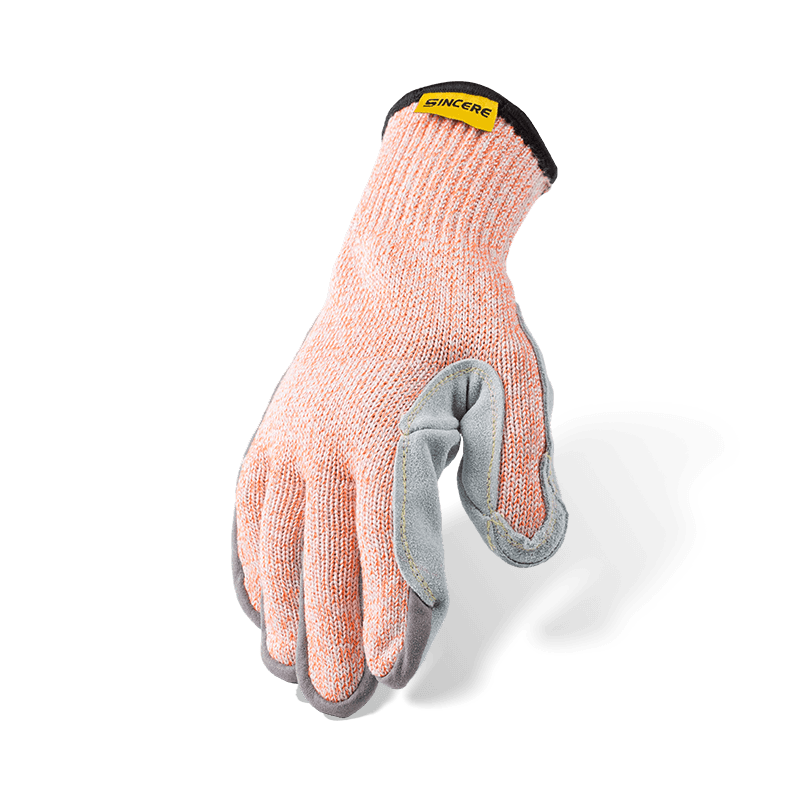 Schnittfeste Handschuhe der Stärke 7 ANSI A9 mit Handfläche aus Vollnarbenleder und verstärktem Daumen-Schritt — Maximaler Schnittschutz Schnittfeste Handschuhe der Stärke 7 ANSI A9 mit Handfläche aus Vollnarbenleder und verstärktem Daumen-Schritt — Maximaler Schnittschutz
