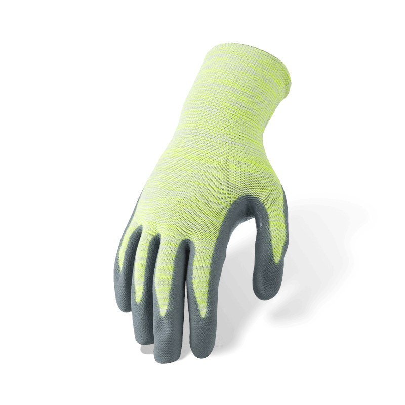 15 Gauge Nylon Spandex Handschuhe mit grauer Nitril Mikroschaum Palm Beschichtung — Ultra-Dexterous Präzisions-Arbeitshandschuhe