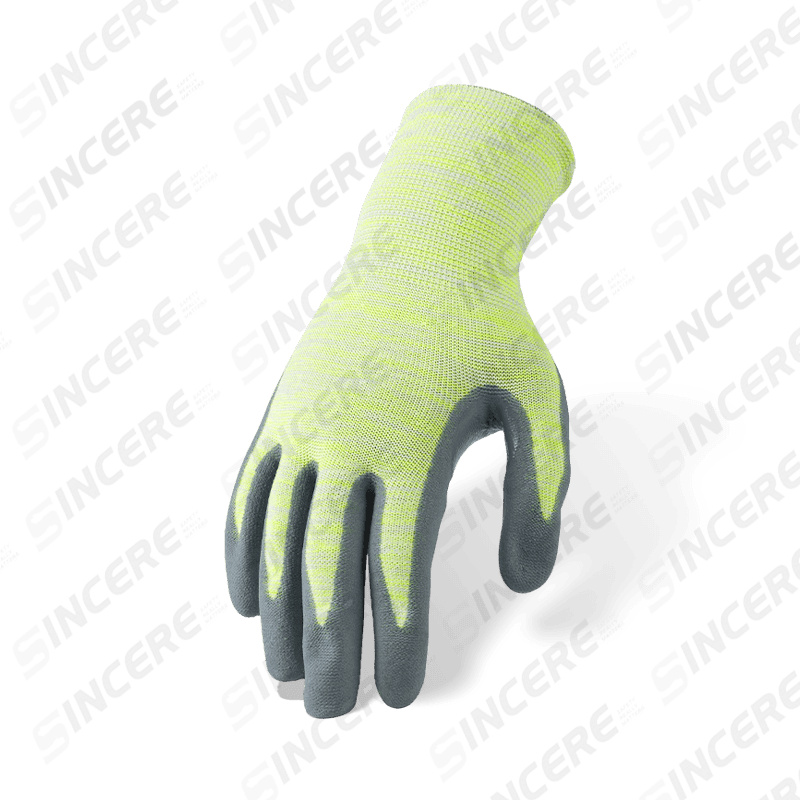 15 Gauge Nylon Spandex Handschuhe mit grauer Nitril Mikroschaum Palm Beschichtung — Ultra-Dexterous Präzisions-Arbeitshandschuhe
