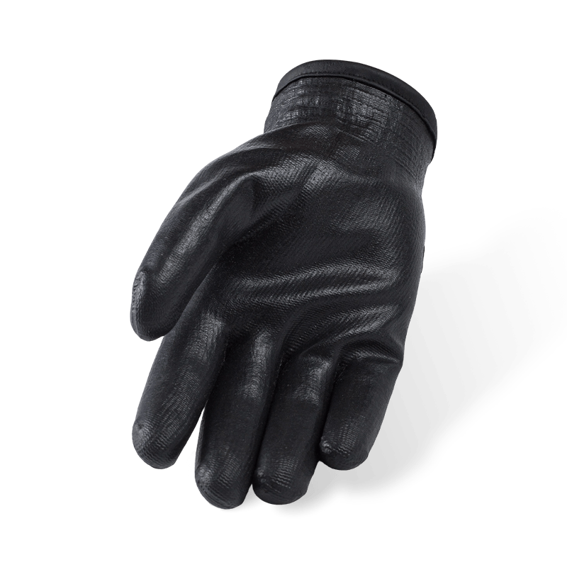 Vollständig beschichtete Handschuhe aus Nitril-Mikroschaum der Stärke 15 mit 10-Gauge-Acrylfleece-Futter und gebundener Manschette — wasserdichte Thermoskanne für den Winter